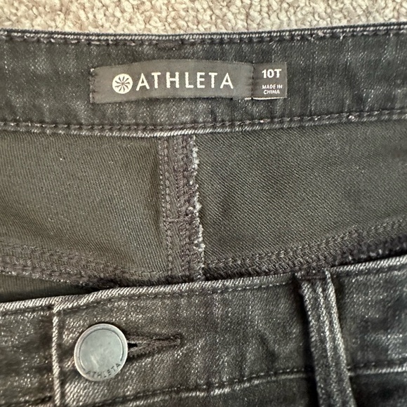 Athleta Sculptek Womens Skinny Jeans Size 10T Denim Dark Wash Black Slim - Picture 4 of 8